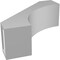 Ekena Millwork 5-in. W x 14-in. D x 14-in. H Westlake Architectural Grade PVC Knee Brace BRCP05X14X14WTL - alternate 6